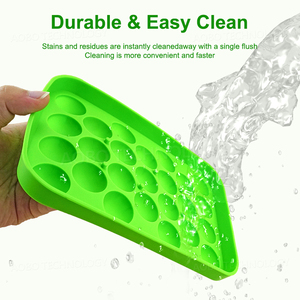 Individuell bedruckbare Lebensmittelqualität Silikon-Eiswürfelform Runde Kugelförmige Plastikschale 25 Hohlräume Mini-Kreis Großhandel Hersteller - Product Image 3