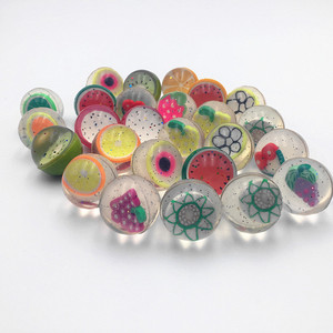 2019 Venta caliente 32mm Diseños de frutas Juguete deportivo de goma Pelota de malabares para máquina expendedora - Product Image 5