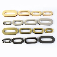 Meetee BF328 25mm sac à main matériel accessoires bricolage à la main ovale anneau boucles en alliage de zinc oeillets boucle pour sac sangle ceinture