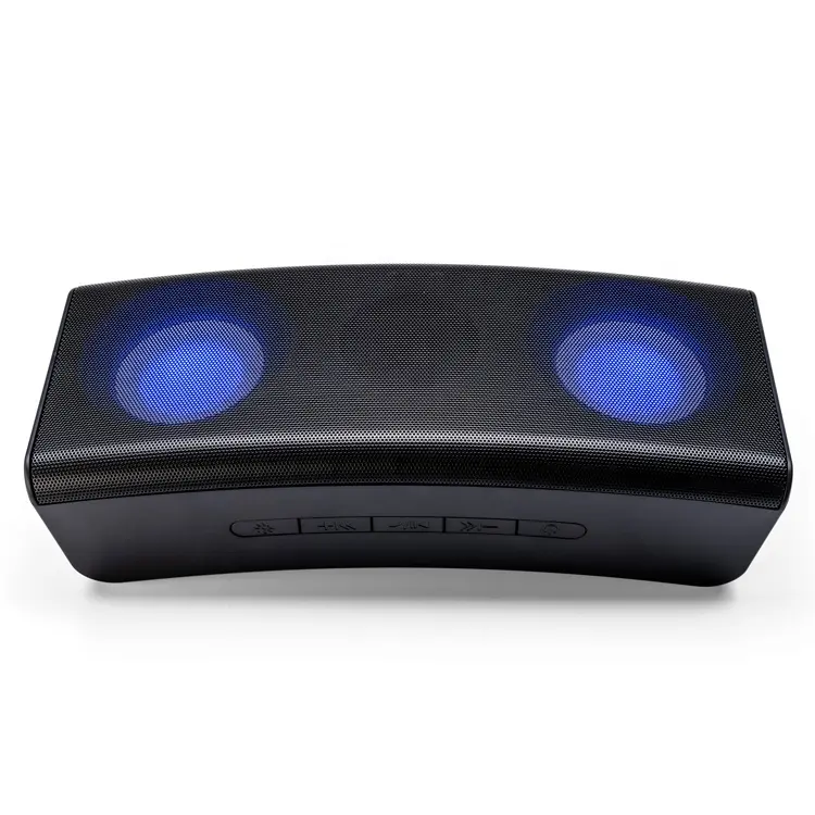Creative portable super bass 3D sound LED wireless speaker subwoofer 2000mAh large power metal waterproof bt speaker wholesale
