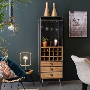 2022 중국 나무 와인 캐비닛 와인 캐비닛 바 거실 가구 식당 사이드 보드 뷔페 캐비닛 - Product Image 4