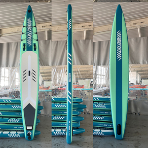 Planche de course gonflable de 14 pieds en stock, monocouche, sports nautiques, planche souple pliable pour adultes - Product Image 6