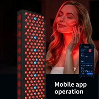 Panel de Terapia de Luz Roja de 9 Longitudes de Onda, Negro, de Cuerpo Completo, con Software y Logotipo Personalizables