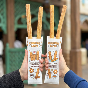 Eco Friendly Factory Price Custom Print Food Grade Disposable Greaseproof Long <b>Paper</b> Sleeve for Churros and Waffle Sticks - Product Image 1