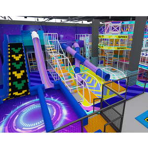 Bettaplay, aire de jeux intérieure personnalisée, combinaison de toboggan en plastique, équipement de jeu pour enfants pour parc commercial intérieur - Product Image 1