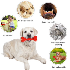 Juguete Masticable para Perros, Hueso de <span class=keywords><strong>Golf</strong></span> de Silicona, Cepillo para Dedos que Protege las Encías, Cepillo para Dedos de Perro con Cepillado de 360 Grados, Cepillo Dental Suave - Product Image 4