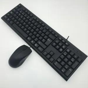 Spanish Keyboard And Mouse Combo Laptop Use Gaming Gamer Office OEM Custom Logo Wired USB Computer Desktop Keyboard Mouse Combo
