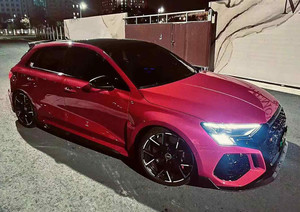 Diffuseur de lèvre avant de pare-chocs de haute qualité 22 ans, spoiler d'aile supérieure de jupe latérale <span class=keywords><strong>Audi</strong></span> RS3 kits de carrosserie en fibre de carbone - Product Image 5