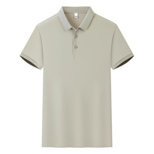 Polo Shirt Solid Color Polyester Fiber Short Sleeve Daily Wear Uniforms - Product Image 2