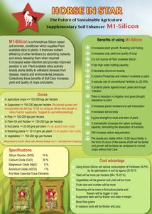 Fertilizante Granular Orgánico M1-Silicon Horse Star para Mejorar el Suelo, Mejora el Crecimiento y la Absorción de Nutrientes, Dióxido de Silicio - Product Image 4
