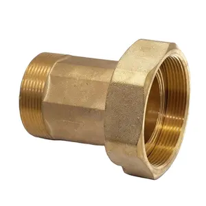 Green Guten-top 1" inch brass water meter outlet Connection one way thread adapter fitting