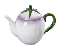 Service de vaisselle en porcelaine de style européen JIUWANG avec motif de tomates, compatible lave-vaisselle, forme irrégulière - Cadeau d'affaires