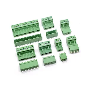 TST 2/3/4/5/6Pin dişi ve erkek 508 takılabilir klemensler, pitch 2.54 3.81 5.08 7.62mm ile PCB vidalı klemensler