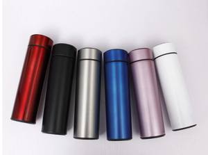 Bouteille d'eau intelligente personnalisée en acier inoxydable, bouteille thermos portable scellée avec affichage numérique LED - Product Image 6