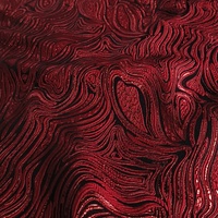 Tissu Jacquard Brocart Métallique Floral Teint en Fil de Polyester Tressé Fil Doré 3D Personnalisé en Usine pour Robe Femme JSH-4459