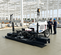 Niveleuse à béton laser intelligente avec correction des erreurs en temps réel pour les travaux de construction de sols en béton d'aéroport