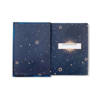 Journaux et carnets vierges service d'impression, taille personnalisée, jante dorée A5, ligne de balle, journal vierge