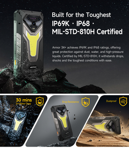 Ulefone Armor 34+ โทรศัพท์มือถือที่ทนทาน มาตรฐานกันน้ำ IP68 กล้อง 64MP พร้อมระบบมองกลางคืน รองรับการชาร์จเร็ว 66W แบตเตอรี่ 25500mAh หน้าจอ 6.95 นิ้ว 120Hz แรม 12GB ความจุ 512GB ระบบปฏิบัติการ Android 15 - Product Image 6