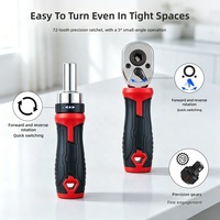 Ensemble de 45 mini clés à cliquet et tournevis pour la maison ; Boîte à outils de réparation en acier au chrome-vanadium à couple élevé OEM ODM