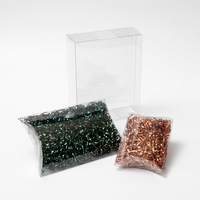 Boîte d'emballage personnalisée en PVC transparent écologique pour quincaillerie et extensions capillaires, certifiée ISO, impression sérigraphique, emballage cadeau
