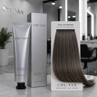 Crème colorante capillaire masculine brun cendré en gros - Série tons froids - Formule végétale permanente de qualité cosmétique couvre les cheveux gris longue durée