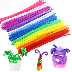 อุปกรณ์งานฝีมือ DIY คุณภาพสูง ไหมเชนิลล์หลากสี ขนาด 0.6*30 ซม. สำหรับงานประดิษฐ์ทำมือ ของใช้ DIY สำหรับเด็ก - Product Image 3