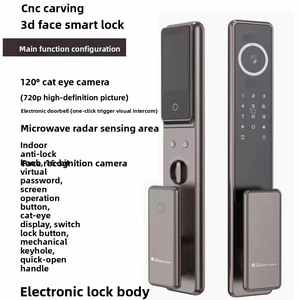 Cerradura Inteligente R60Max para Hogar Inteligente, con Reconocimiento Facial, Videoportero, Visor Digital de Puerta, Cerradura de Huella Dactilar, Aleación de Zinc (Para el Hogar) - Product Image 1