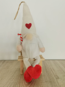 Décoration de Noël, petit gnome en peluche, style Nouvel An 2025, écologique, cadeaux tendance, fournitures de fête, décoration suspendue de lutin de Noël - Product Image 6