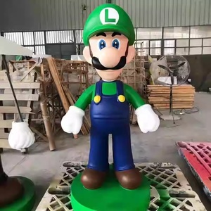 Escultura de Personajes de Dibujos Animados <span class=keywords><strong>Mario</strong></span> y <span class=keywords><strong>Luigi</strong></span> de la Marca YS, de FRP Pintado a Mano, de Tamaño Real, Duradera y de Alta Calidad, Diseño Personalizado para Eventos - Product Image 2