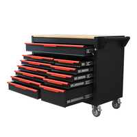 Boîte à outils roulante en acier robuste avec 12 tiroirs, ensemble complet d'outils de réparation, conception modulaire personnalisable OEM, rangement portable