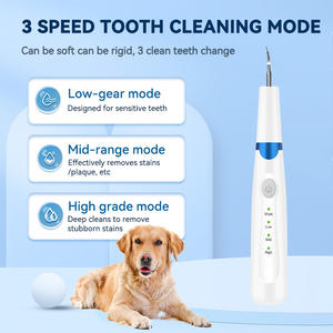 कुत्ते के पालतू जानवरों के लिए अल्ट्रासोनिक इलेक्ट्रिक डेंटल स्केलर स्टेनलेस स्टील दांतों की सफाई मशीन मौखिक देखभाल किट टार्टर स्केल हटाने पट्टिका - Product Image 2