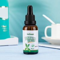 Vente chaude stevia liquide prix d'usine édulcorant stevia saveur pure stevia liquide gouttes
