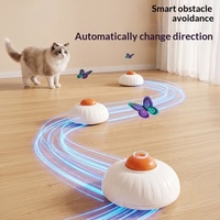 Jouet pour chat intelligent en plastique, boîte papillon avec lumière laser, rotation électrique, auto-entretenant, pour garder votre chat amusé