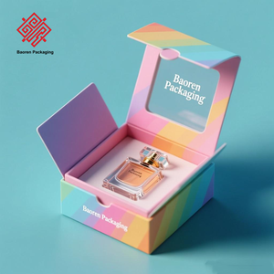 Baoren Petite boîte de papier cadeau de parfum fantaisie magnétique recyclable pour emballage de boîte de vaporisateur de parfum pour femmes de 30ML 50ML - Product Image 2