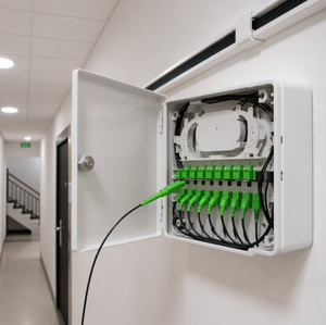 สายเคเบิลใยแก้วนำแสงแบบ Singlemode G657A2 สีดำ LSZH ชนิด Self Support สำหรับงานภายนอกอาคาร FTTH ราคาประหยัด ความยาว 1000 เมตร - Product Image 1