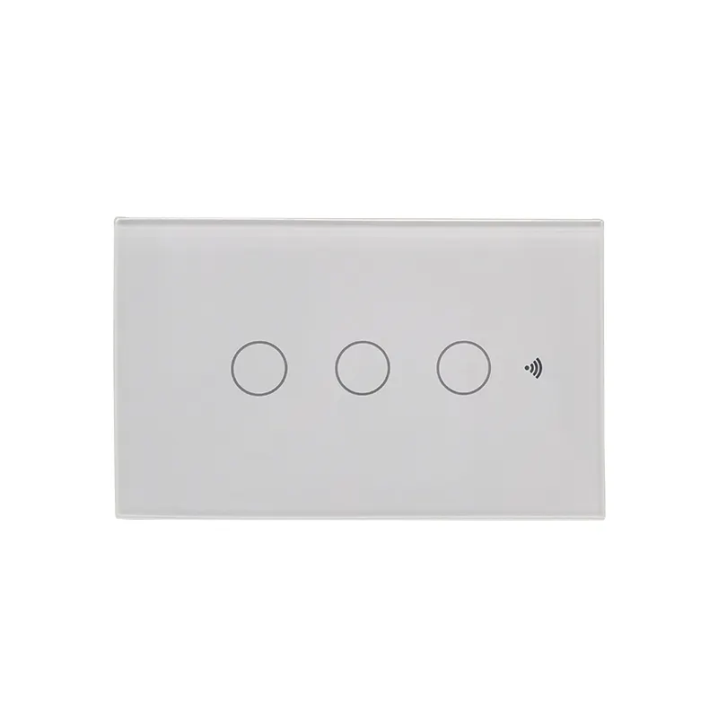 US/AU Standard Wifi Touch Wall Switch With Crystal Glass Panel