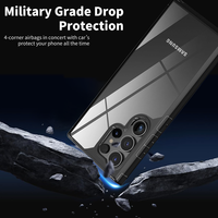 OMEVE Étui de protection transparent de haute qualité pour Samsung Galaxy S24 Ultra Airbag Étui antichoc pour Samsung S24 Plus S23 S22 S21 FE