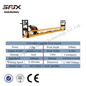 Chape de nivellement en treillis d'acier jaune avec moteur haute puissance pour engins de construction routière - Product Image 6