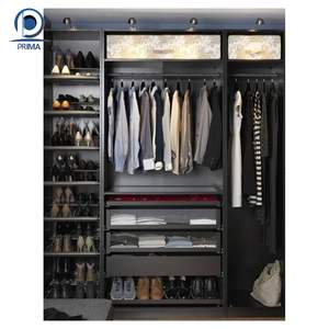 Juego de dormitorio moderno Prima, armario a prueba de polvo para dormitorio de <span class=keywords><strong>Mango</strong></span> Mdf de almacenamiento fuerte para colgar <span class=keywords><strong>ropa</strong></span> - Product Image 4