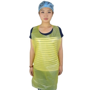Waterproof Disposable HDPE LDPE Plastic cheap disposable pe apron for adults
