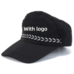 Gorras de Béisbol Monocromáticas de 6 Paneles para Entrenamiento de Seguridad, al por Mayor, de Poliéster/Algodón Negro, Unisex, para las Cuatro Estaciones - Product Image 1