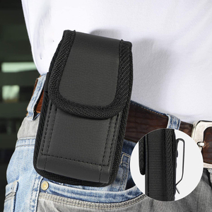 Funda vertical para teléfono móvil con clip para cinturón para hombre, funda de transporte de cuero PU con cierre magnético, riñonera para <span class=keywords><strong>Nokia</strong></span> <span class=keywords><strong>2720</strong></span> - Product Image 6