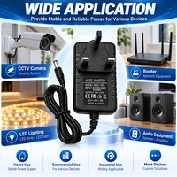 Adaptor Daya Switching OEM Pabrik 15V 2A 30W 100-240V Colokan UK ABS/PC AC DC Tipe-C untuk Speaker Proyektor