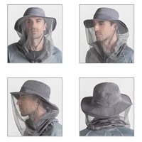 Sombrero Antimosquitos con Malla Protectora Facial, Gorro de Pesca, Sombrero de Apicultura Anti-insectos, Gorra para Senderismo, Camping y Safari al Aire Libre H037C