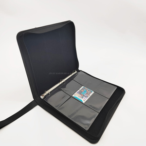 720 Cards 9-Pocket PU leather Zipper Album Trading Card Binder