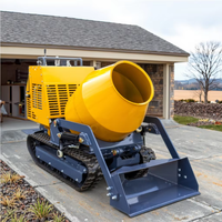 Mini-dumper diesel autochargeur à prix d'usine, moteur haute efficacité 9,8 kW 380 Dm/h, bétonnière portable