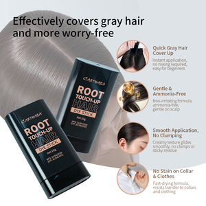 En stock – Bâton de teinture capillaire imperméable pour retouche rapide des racines, couvrant temporairement les cheveux gris et blancs - Product Image 4