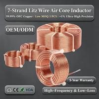 Fil Litz 7 brins de qualité ingénierie Bevenbi, inducteur à noyau d'air pour crossover Hifi allemand haut de gamme, 0,4 mm x 7, cuivre OFC multibrins