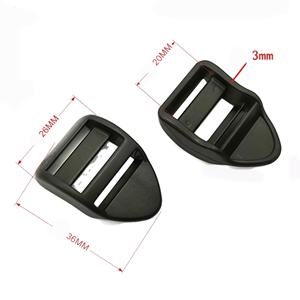 टिकाऊ पोम सिल्हूट बैकपैक सुरक्षा विशेष बैग भागों और सामान के लिए तीन स्लाइड बकल - Product Image 3