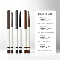 Crayon Eyeliner Gel Professionnel à Texture Crémeuse, Application Lisse, Pigment Intense, Anti-Bavures, Imperméable Toute la Journée